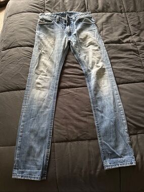 DIESEL y2k light wash distressed streetwear off duty skater jeans